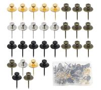 30 Pieces of Double-Headed Five-Pointed Star Pushpins, Decorative Nails for Paintings, Photo Fixing Accessories, Home Office Wall-Mounted Nails, Suitable for Home Offices