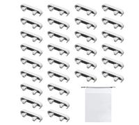 30 Pieces of White Running Hole Decorative Cover, Attached 1 Piece of Storage Bag, Sink Decorative Overflow Cover, Window Drain Cover, Door and Window Accessories.