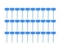 30 Pieces Plastic Garden Plant Labels with Writable Designed for Long Term Outdoor Use for Identifying Plants and Organizing Garden or Party Settings (Blue)