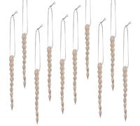 30 Pieces Plastic Icicle Twisted Plastic Icicle Christmas Ornaments Icicle Decoration Christmas Tree and Holiday Xmas Party Wedding Hanging (Champagne Gold,5.12 Inch)