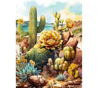 30 Pieces Puzzle For Adults Flowering Cactus Jigsaw Puzzles Teens Educational Toys Challenging puzzles for Wall Decor Gifts Finished Size: 25x20 cm
