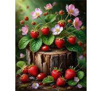 30 Pieces Puzzle For Adults Strawberry Fruit Blossom Jigsaw Puzzles Teens Educational Toys Challenging puzzles for Wall Decor Gifts Finished Size: 25x20 cm