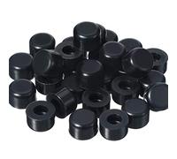 30 Pieces Rubber Door Stop Bumper Tips Black Silicone Replacement Door Stop Caps Door Stopper Bumpers for Wall and Floor Protection, Universal Size