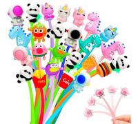 30 Pieces Shake Kawaii Gel Pen with Cartoon Patterns, Children's Birthday Goodies, Anti-Stress Pen, Children's Birthday Invites & Gift Pouch