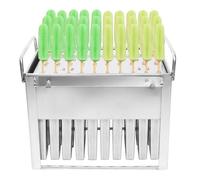 30 Pieces Stainless Steel Popsicle Popsicle Mold Kit Popsicle Lollipop Ice Cream Stick Holder with Cover Stick Holder