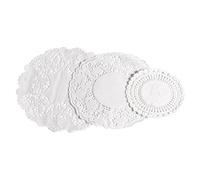 30 Pieces White Round Paper Doilies Tableware Party Occasions Wedding Decoration