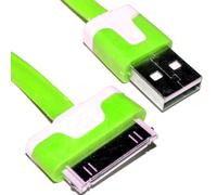 kenable 30 Pin Data & Charging USB Flat Cable Green 2m [2 metres]