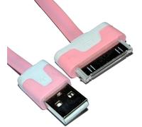 30 Pin Data & Charging USB FLAT Cable Pink 3m LONG
