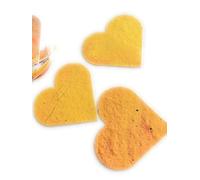 30 Plantable Seed Hearts. Wildflower Seeded Paper Shapes. Yellow Coloured Card, Eco Friendly Bee Gift. DIY Wedding Favours. Card Making. Funeral Memorial. Craft Activity. Thank You Gifts (Yellow)