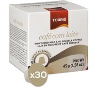 (30 Pods) Instant with Milk Nespresso Compatible Coffee Pods by Torrie Capsules