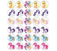 30 Pony Cupcake Toppers Edible Wafer Paper Fairy Cake Toppers Birthday Cakes