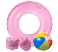 30" Pool Swim Tubes Rings, Inflatable Pool Floats, Swim Tube Raft, Pool Toys Floats (Pink)