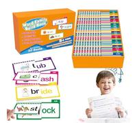 30 Read and Rhyme Flip Books, 287 Words Alphabet Flash Cards & Phonics Learning Set, Early Years Educational Reading Resources for Toddlers, Preschool Learning and Classroom Teaching Activities