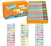 30 Read and Rhyme Flip Books, Sight Words Flash Cards For Toddlers & Preschoolers, ABC Vocabulary Flash Cards Educational Reading Games To Build Vocabulary & Reading Fluency