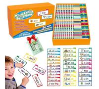 30 Read and Rhyme Flip Books, Word Families Flash Card, Early Educational Alphabet Flash Cards, ABC Vocabulary Flashcards, For Educationals Reading Games (1)