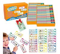 30 Read and Rhyme Flip Books, Word Families Flash Card, Early Educational Alphabet Flash Cards, ABC Vocabulary Flashcards, For Educationals Reading Games (1)