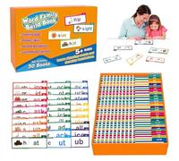 30 Read and Rhyme Flip Books, Word Families Flash Cards ABC Alphabet Flash Cards Card Game Family Games Preschool Learning Flip Book Kit for Kids & Classroom Teaching
