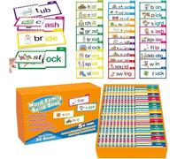 30 Read and Rhyme Flip Books, Word Families Flash Cards, ABC Vocabulary Flash Cards, Educational Reading Games