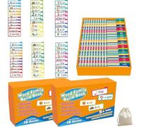 30 Read and Rhyme Flip Books, Word Families Flash Cards, ABC Vocabulary Flash Cards, Reading Flip Cards Set, Educational Reading Games (1Pcs, 1)