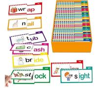 30 Read and Rhyme Flip Books,Word Families Flash Cards,ABC Vocabulary Sight Words Flash Cards,Educational Reading Games