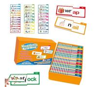 30 Read and Rhyme Flip Books, Word Families Flash Cards - Word Families, Sight Words, Letter Sounds & Prefixes,Interactive Reading Games and Activities for Ages 5+ (30)