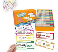 30 Read and Rhyme Flip Books, Word Families, Letter Sounds Flash Cards, ABC Vocabulary Flash Cards, Kindergarten Sight Word Cards, Learn to Read Phonics Cards, Educational Reading Games