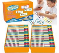 30 Read and Rhyme Flip Books,Word Families Letter Sounds Flash Cards, Reading and Rhyming word,Word Builder Games Flip Activity Book, Sight Word Flash Cards,Reading Games