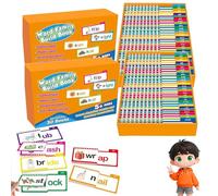 30 Read and Rhyme Flip Books, Word Families Rhyming Card, Sight Words Rhyming Game - Builds Reading Interest & Language Skills for Bedtime or Classroom Fun or Anytime Learning (1)