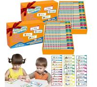 30 Read and Rhyme Flip Books, Word Family Build Book, ABC Vocabulary Flashcards, Learn to Read Phonics & Sight Word Flash Cards, Educational Reading for Kindergarten & Home (2)