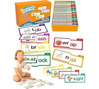 30 Read and Rhyme Flip Books, Word Family Build Book, Interesting Learn to Read Phonics Cards, Tear-Proof Edges & Rounded Corners, Sight Words & Rhyming Fun for Educational Reading (2)