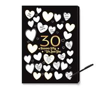 30 Reason Why We Love You Personalized Canvas Wall Art,30th Birthday Decorations for Women Men,30th Birthday Gift for Her Him,Guest Book Alternative 11x15 Inches