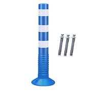 30" Reflective Traffic Delineator Post Cone - Channelizer for Driveways, Parking Lots, Schools, Construction Sites & Facilities - Durable Safety Marker for Enhanced Visibility