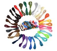 30 Rolls 1mm Waxed String - 30 Colors, 32.8 ft Polyester Cord for DIY Jewelry Making, Necklace, Friendship Bracelet, Macrame, Sewing, and Crafts