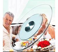 30" Round Turntable,Tempered Glass Clear Rotating Stand,34" Swivel Tray,Silent Revolving Plate For Tabletop Organizer (Size : 60cm/22in) (100cm/38in) (90cm/34in)