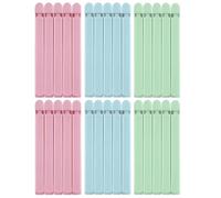 30 sealing clips, 15 cm long, 3 colours available, for easy sealing of different food packaging, secure the freshness of sweets, chips and snacks