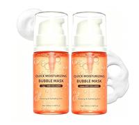 30 Seconds Bubble Mask Korean, Collagen Face Mask, Collagen in Micro-bubbles for Anti Aging, Boost Elasticity, Fine Lines, for Makeup Prep & Refreshing (2PC)