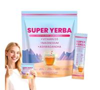 30 Servings Yerba Mate Instant Tea Powder, Super Mate Raspberry Lemonade Tea Powder, Raspberry Lemonade Flavour, Natural Plants Mate Tea Dietary Supplement Powder