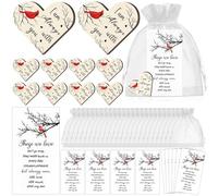 30 Set Funeral Favours Cardinal Pocket Hug Token Sympathy Memorial Celebration of Life Bereavement Remembrance Gifts for Loss of Mum Dad Grief Loved One with Funeral Prayer Cards (Single-Sided)