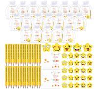 30 Set Gifts for Students from Teachers, Star Eraser Rubber Bulk with Mini Pencils Greeting Card and Bags, End of Year Class Gifts for 30 Children, 2026 End of Term Gift s for Children
