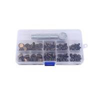 30 Sets 15mm Antique Brass Snap Fasteners Popper Press Stud Button + Fixing Tool Kit for Leather Craft, Clothing, Leather Straps, DIY Craft