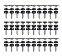 30 Sets 15mm Black Screw Press Studs 3 Part Stainless Steel Snap Fastener For Boat Cover Fabric Wood Leathercrafts Brass Snap Button