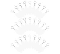 30 Sets Acrylic Key Tags Diamond Shape Blank Identification Tags