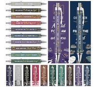 30 Sets Christian Bookmarks and Bible Verse Pens Gifts Bulk