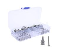 30 Sets Drywall Anchor Kit with Screws M4.2x35 Hollow Design | Includes Nylon Expansion Plugs, Heavy Duty Metal Anchors for Shelving and Ceiling Installations, Suitable for Light Fixtures