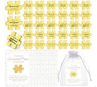 30 Sets Employee Appreciation Gifts Bulk Puzzle Pin Badges Staff Appreciation Gifts with Thank You Cards for Work Colleagues Team Volunteer Teacher Nurse