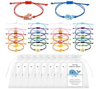30 Sets Employee Appreciation Gifts Mixed Animal Bracelets Emotional Support Positive Card Inspirational Bracelets Back to School Gifts for Students Motivational Gift for Coworkers Staff Team Teacher