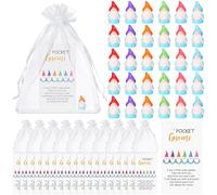 30 Sets Good Luck Gifts Bulk Mini Resin Gnomes Pack I Am Little Lucky Gnome Pun Note Cards Congratulations Graduation Gift for Family Friends Coworkers Thank You Staff