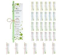 30 Sets Lucky Pencils with Eraser, You Create the Pencil HB Set with Lucky Card Lucky Charm Exam Good Luck Gifts for Students from Teachers Colleagues (You Can Make It)