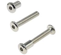 30 Sets M6*35 Hex Socket Furniture Pair-Locking Connection Screws Bolts Nuts (30)