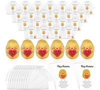 30 Sets Positive Potato Gift Bulk Thank You Staff Gifts Emotional Support Resin Heart Potato with Inspirational Greeting Cards Employee Appreciation Gifts for Coworkers Teacher Colleague Nurse